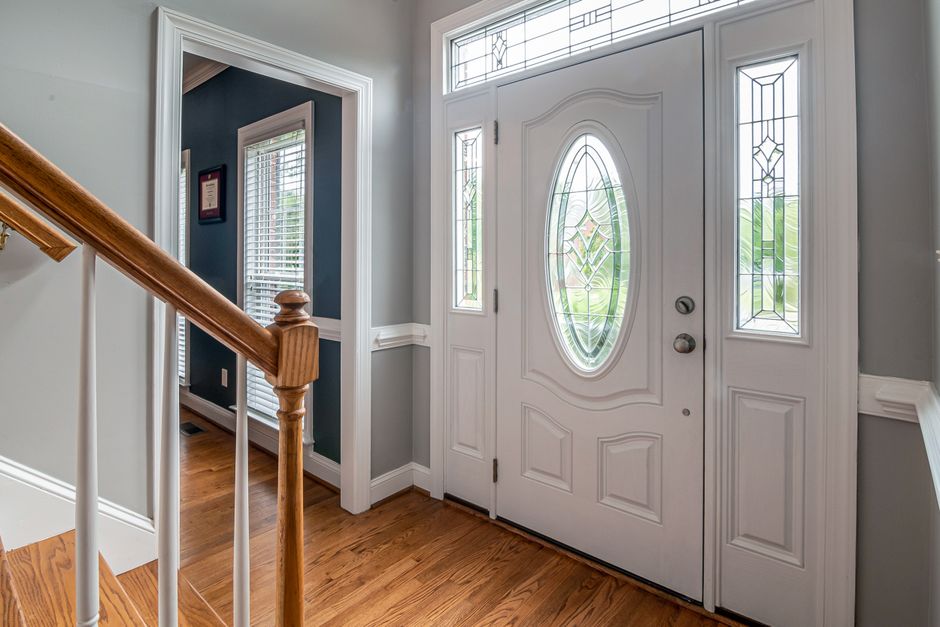 front door glass insert replacement