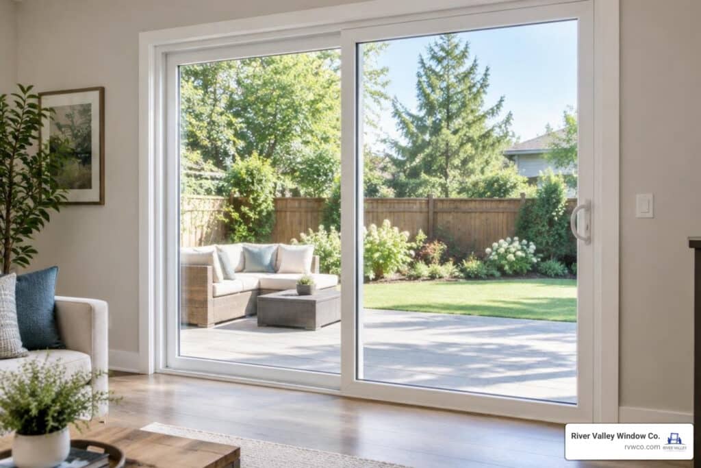 Milgard sliding glass door